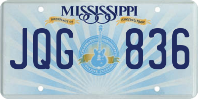 MS license plate JQG836