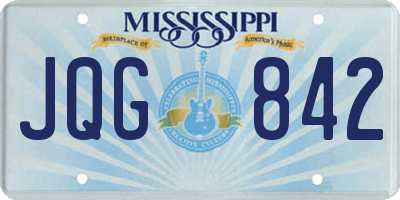 MS license plate JQG842