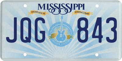 MS license plate JQG843