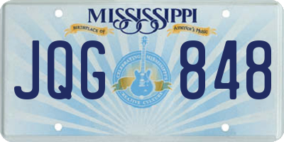 MS license plate JQG848