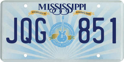 MS license plate JQG851