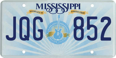 MS license plate JQG852