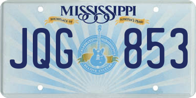 MS license plate JQG853