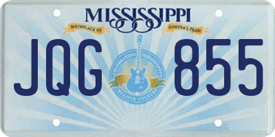 MS license plate JQG855