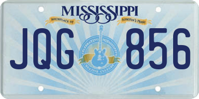 MS license plate JQG856