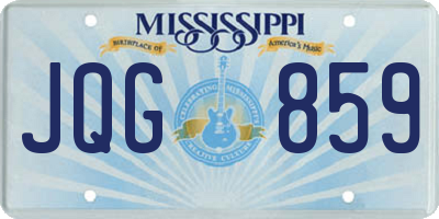 MS license plate JQG859
