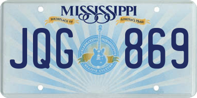 MS license plate JQG869