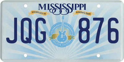 MS license plate JQG876
