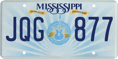 MS license plate JQG877