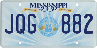 MS license plate JQG882