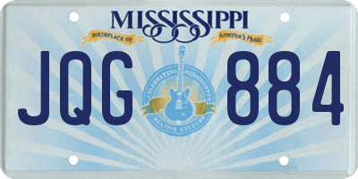 MS license plate JQG884
