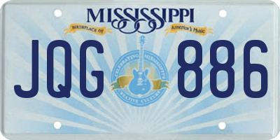 MS license plate JQG886