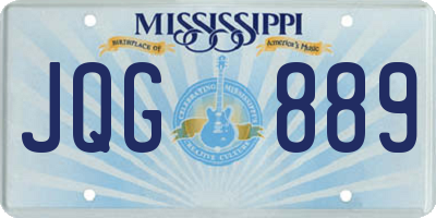 MS license plate JQG889