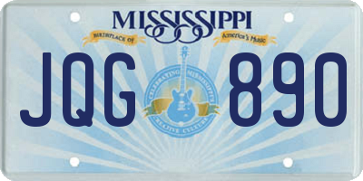 MS license plate JQG890