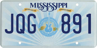 MS license plate JQG891