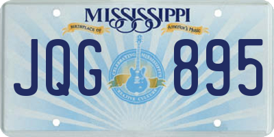 MS license plate JQG895
