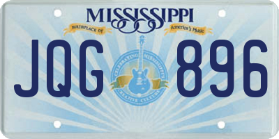 MS license plate JQG896