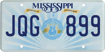 MS license plate JQG899