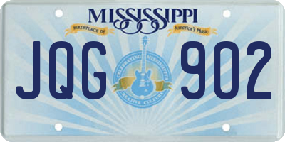 MS license plate JQG902