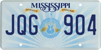 MS license plate JQG904