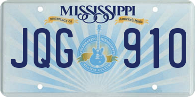 MS license plate JQG910