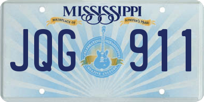 MS license plate JQG911