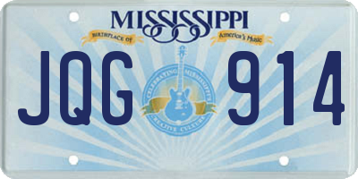 MS license plate JQG914