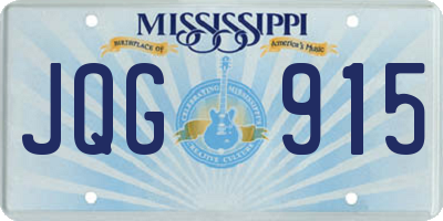 MS license plate JQG915