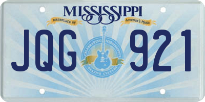 MS license plate JQG921