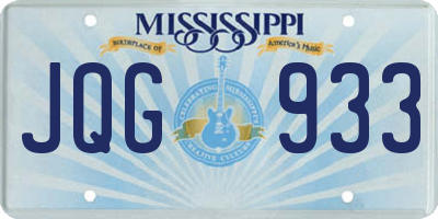MS license plate JQG933