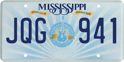 MS license plate JQG941