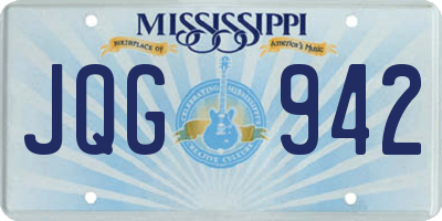 MS license plate JQG942