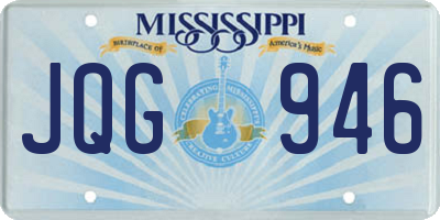 MS license plate JQG946