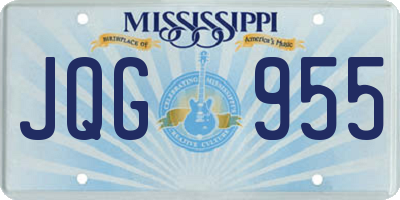 MS license plate JQG955
