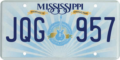 MS license plate JQG957