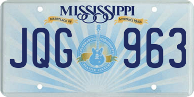 MS license plate JQG963