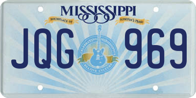 MS license plate JQG969