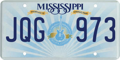 MS license plate JQG973