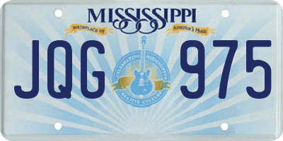 MS license plate JQG975