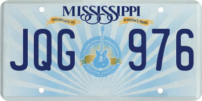 MS license plate JQG976