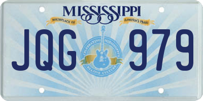 MS license plate JQG979