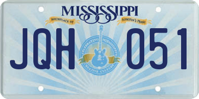 MS license plate JQH051