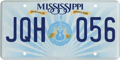 MS license plate JQH056