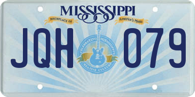 MS license plate JQH079