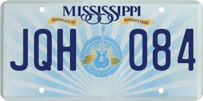 MS license plate JQH084