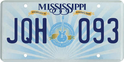 MS license plate JQH093