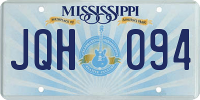 MS license plate JQH094