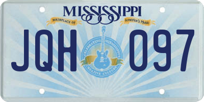 MS license plate JQH097