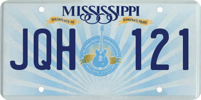 MS license plate JQH121