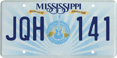MS license plate JQH141